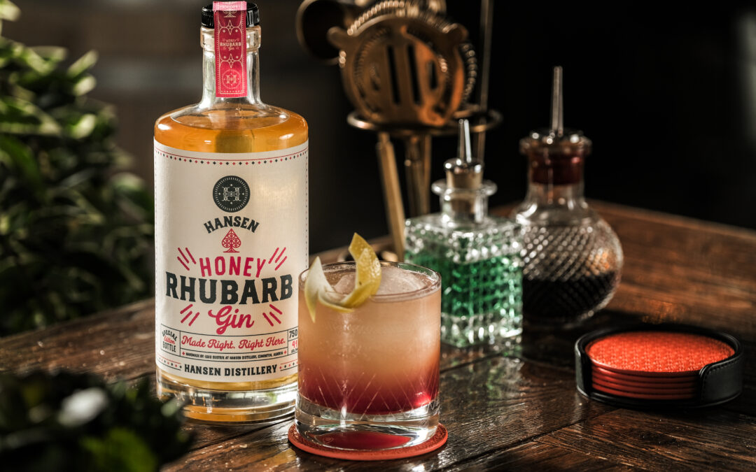 Backhanded Compliment featuring Hansen’s Honey Rhubarb Gin