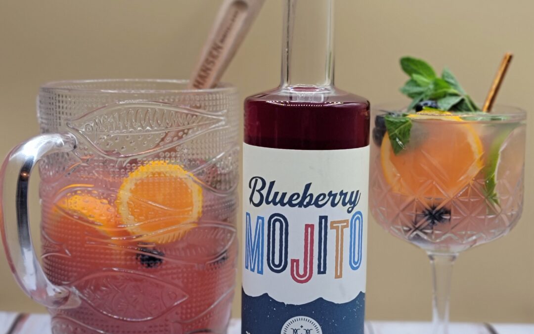 Swing on By Cocktail Recipe Featuring Hansen’s Blueberry Mojito