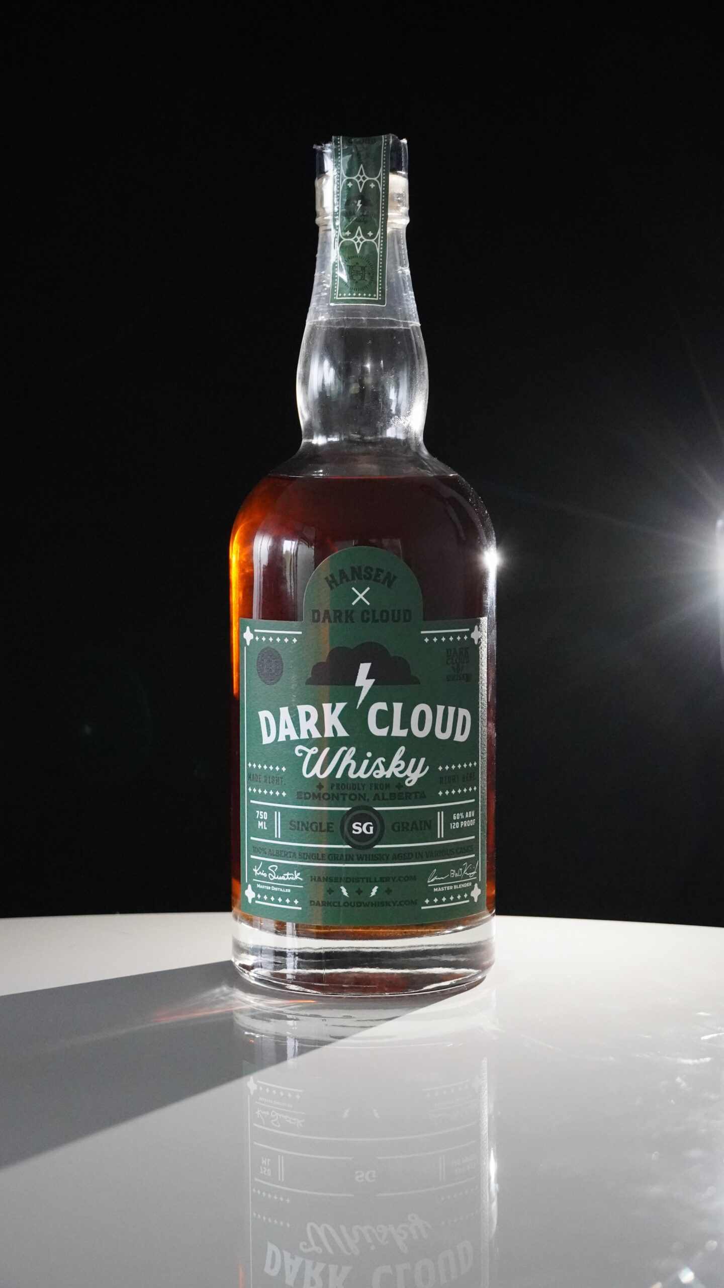 dark cloud whisky by hansen distillery