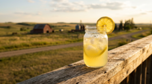 The Front Porch Lemonade with End of the Line Moonshine by hansen alberta