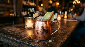 baking spice mule cocktail recipe with local whisky