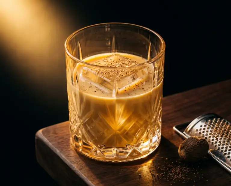 Golden Hour Cocktail made with Pumpkin Spice Cream Liqueur