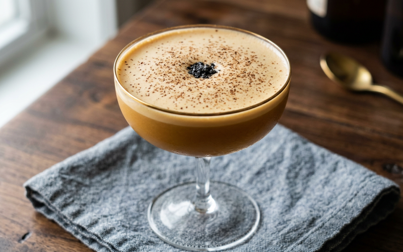 Butterscotch Custard Flip cocktail recipe