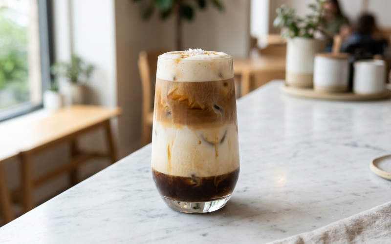 Maple Oat Milk Iced Latte